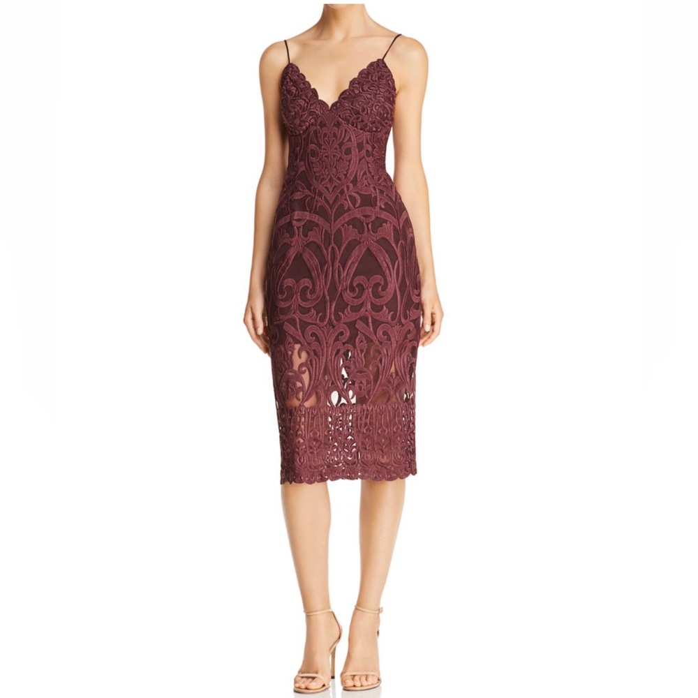 Bardot Lace Midi Dress